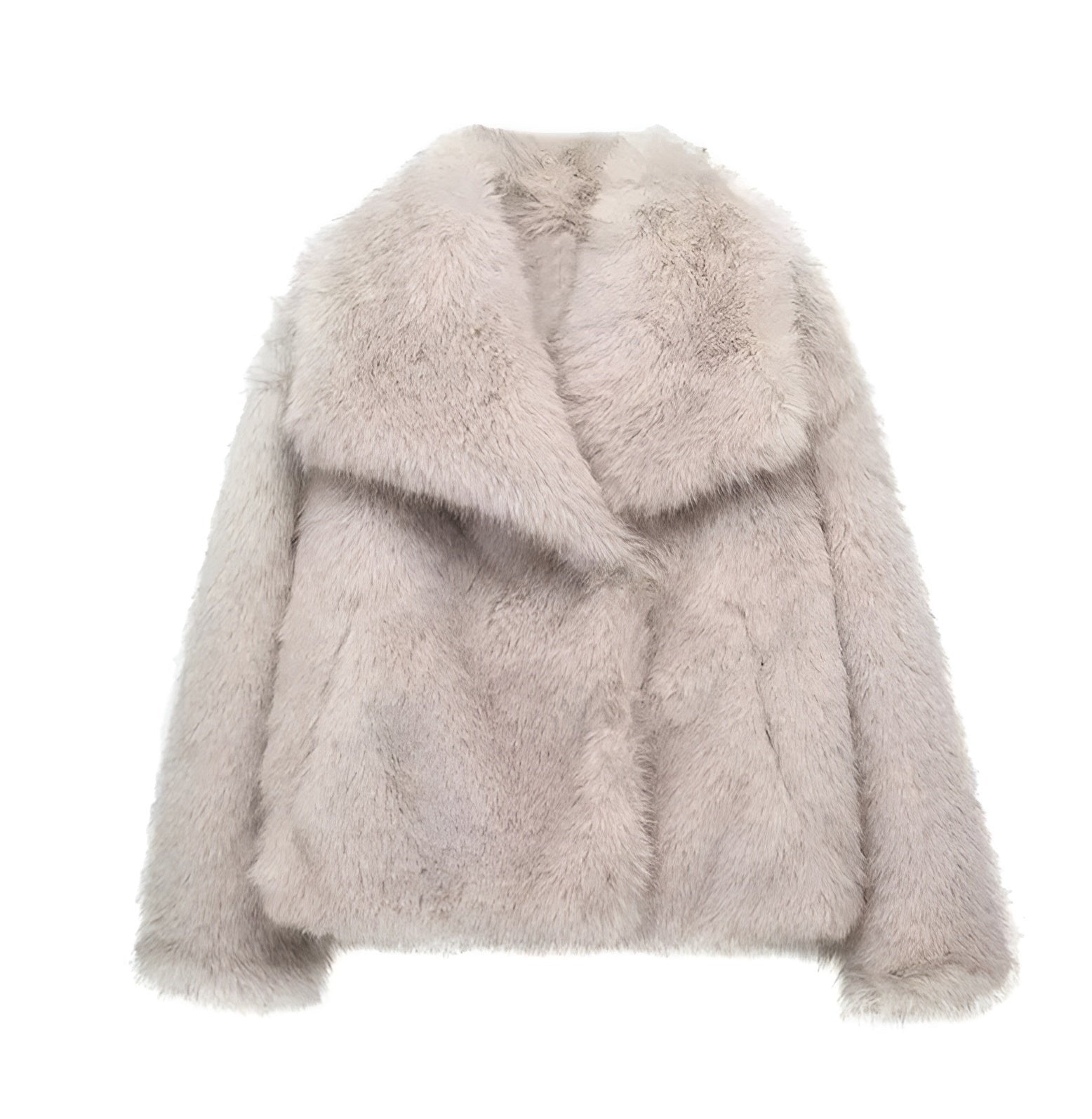 Women’s V-Neck Coat with Button Closure