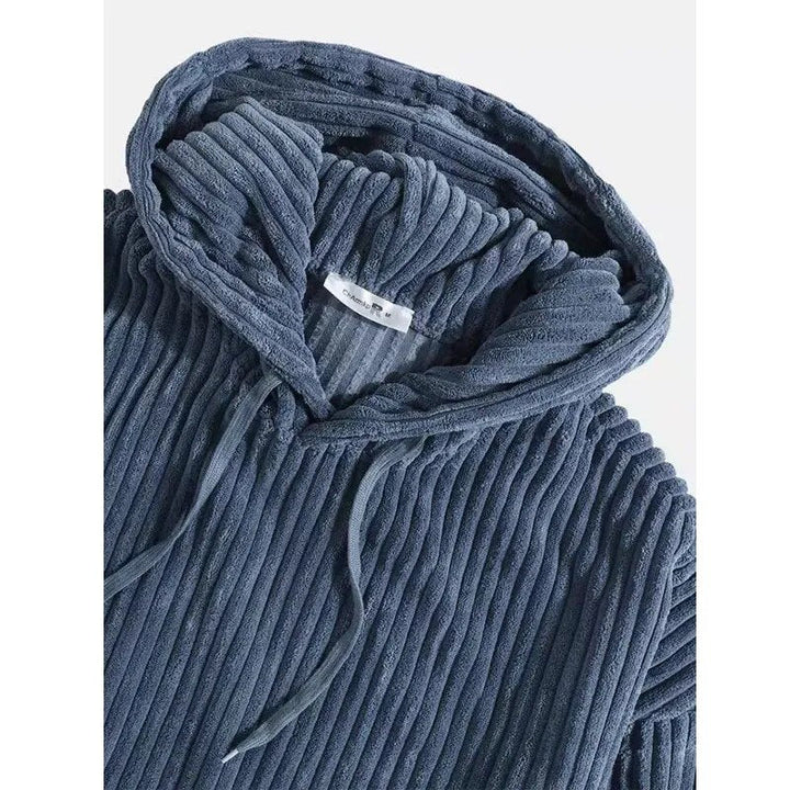 Kai - Men's premium cord hooded jacket