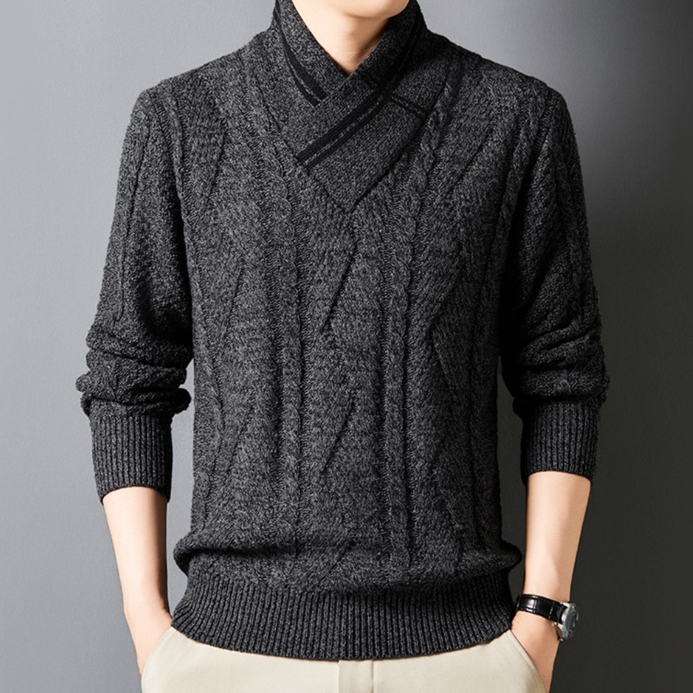 Achilles - Men's Autumn Warm Cable Sweater