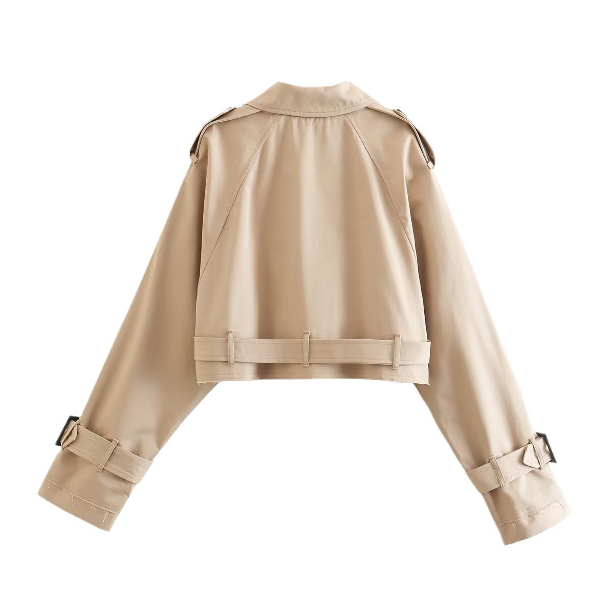 Women’s Short Trench Jacket with Belt