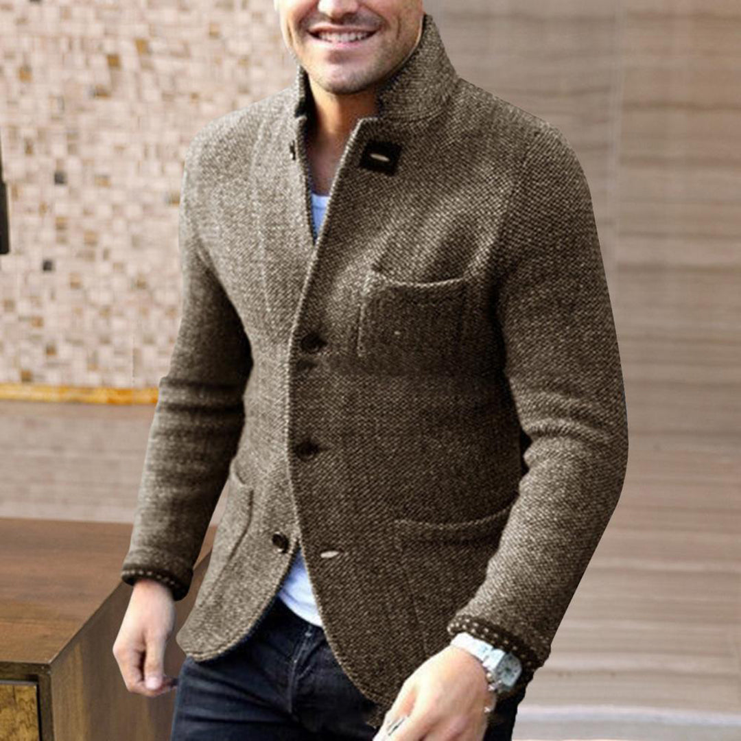 Jaxon - Men's Cardigan with Buttons