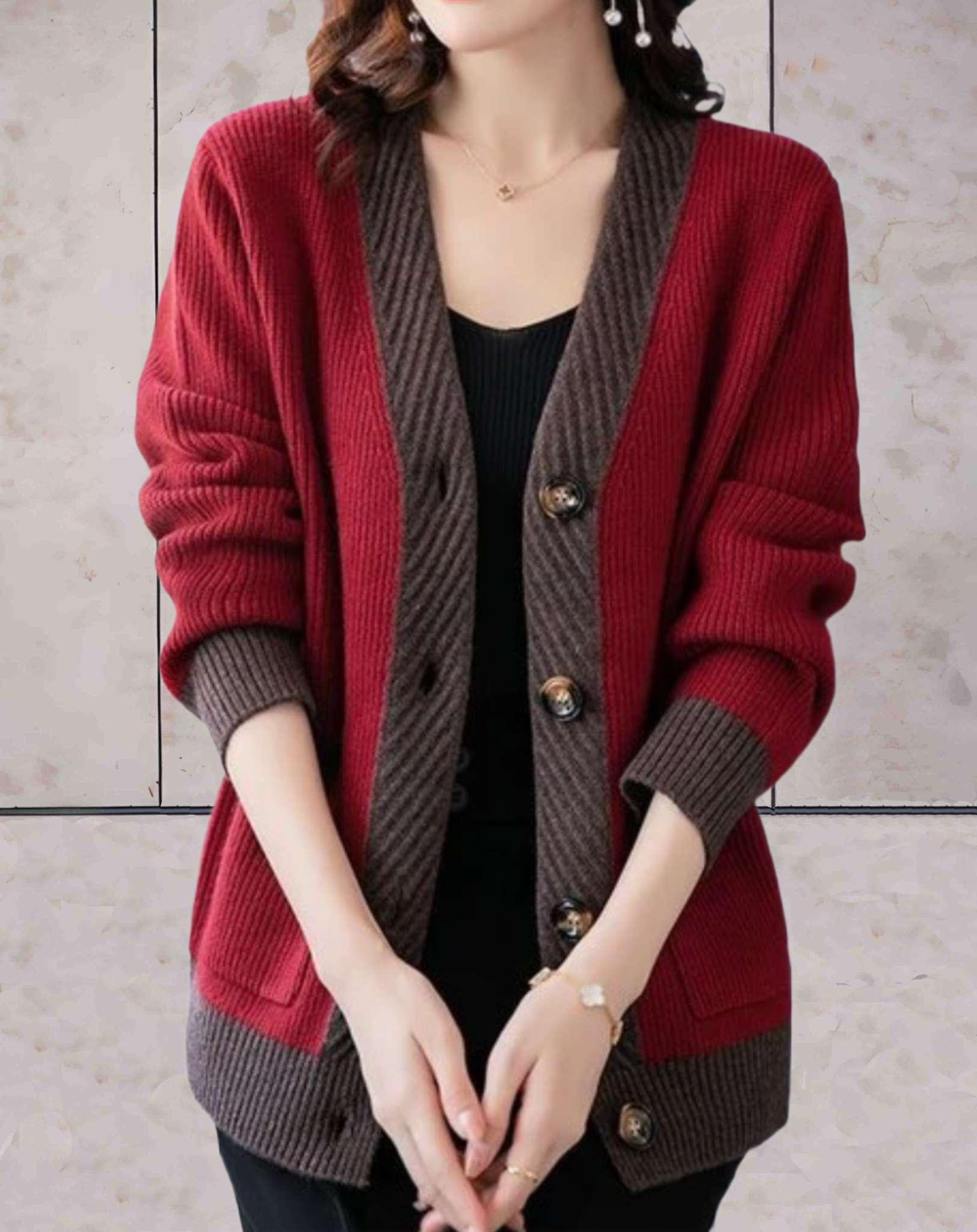 Aprille - Women's V-neck cardigan