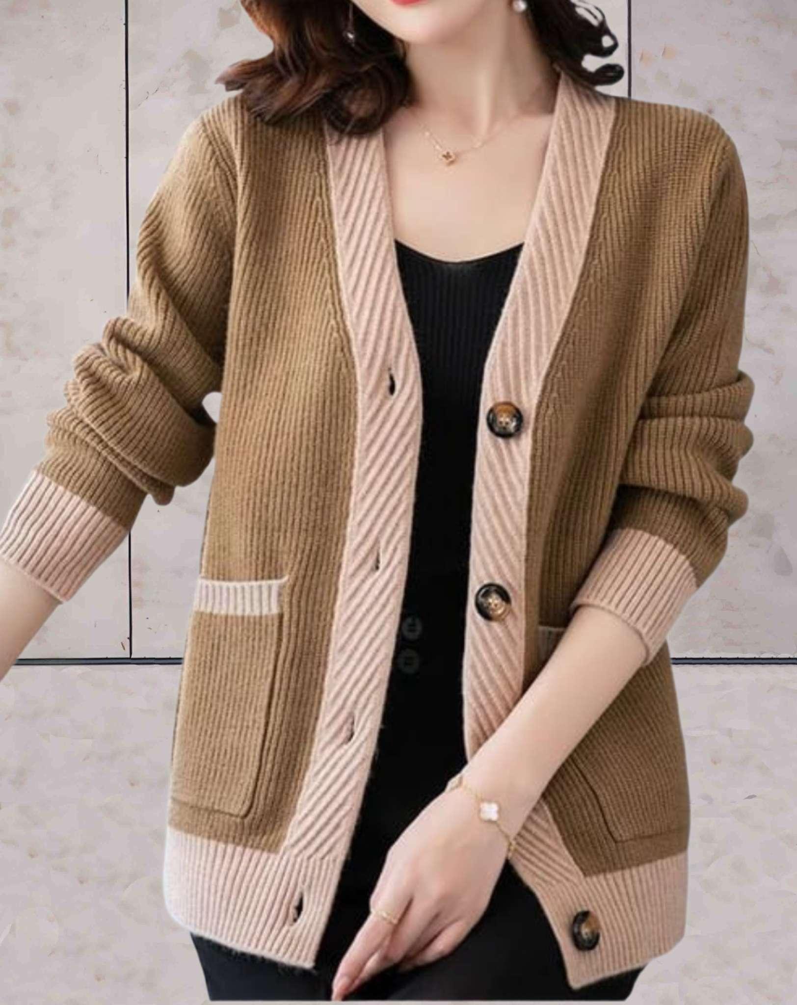 Aprille - Women's V-neck cardigan