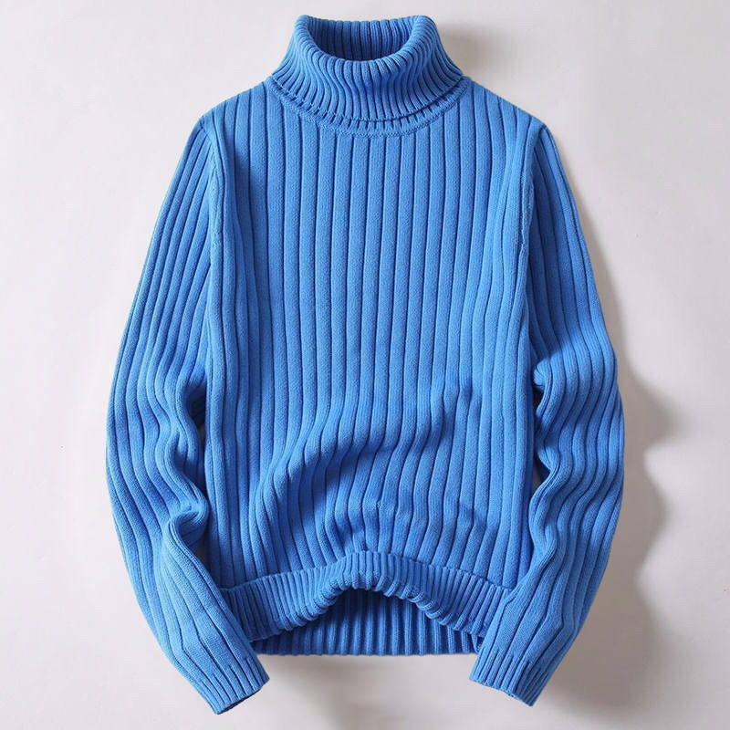 Jessiah - Men's Cotton Turtleneck Sweater