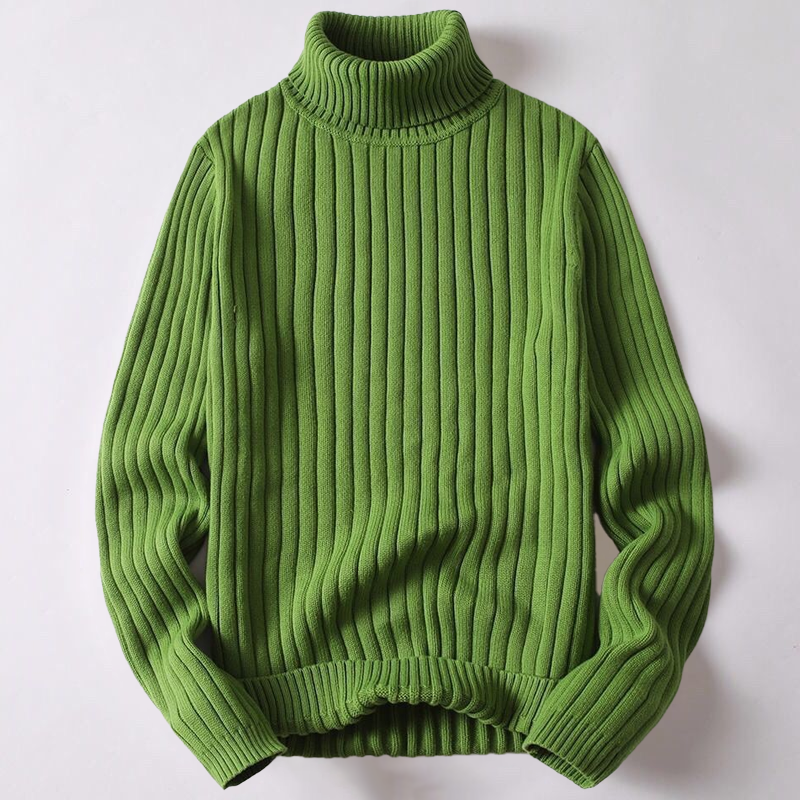 Jessiah - Men's Cotton Turtleneck Sweater