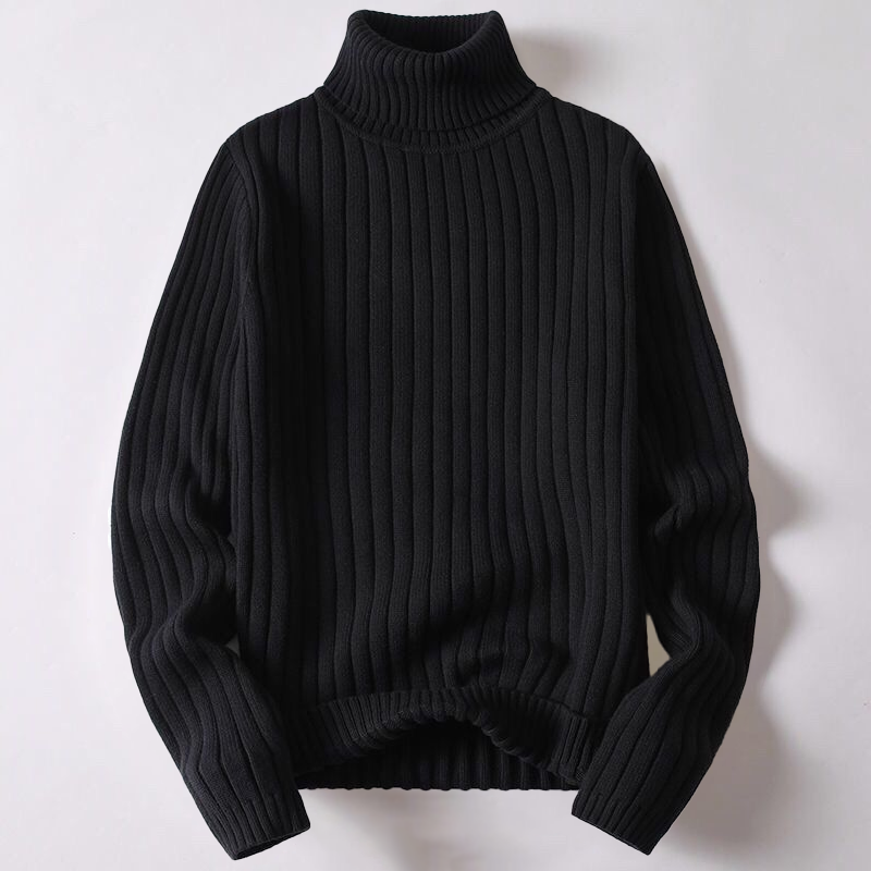 Jessiah - Men's Cotton Turtleneck Sweater