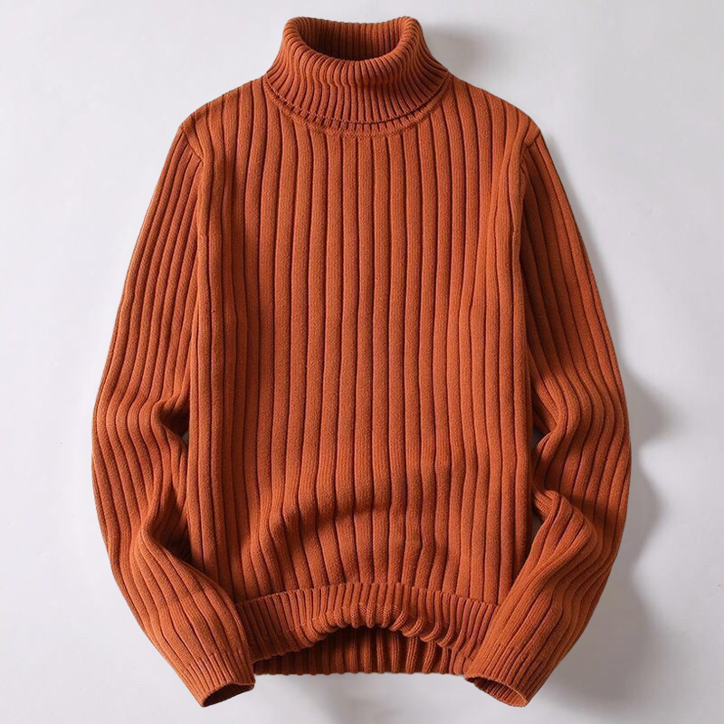 Jessiah - Men's Cotton Turtleneck Sweater