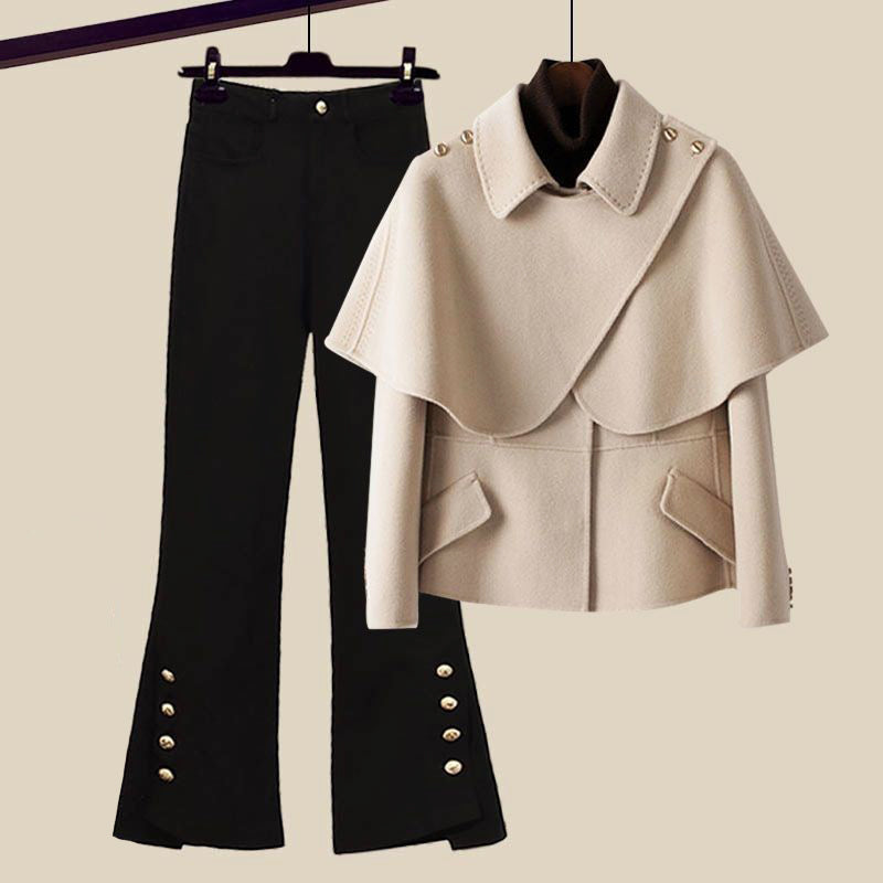 Daniel - Vintage Look Women's Retro Blazer and Bootcut Jeans Two Piece Set