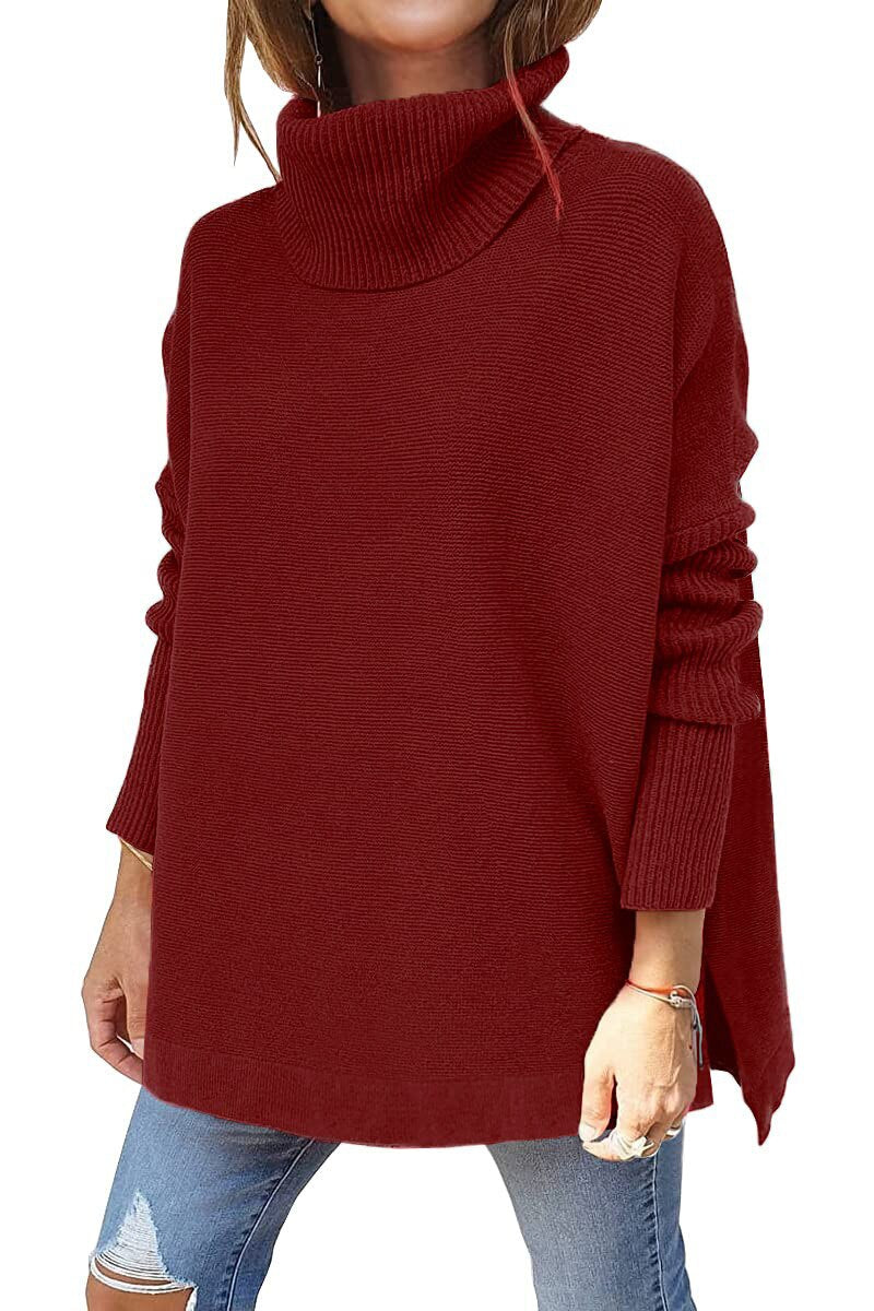 Oversized Turtleneck Sweater for Women