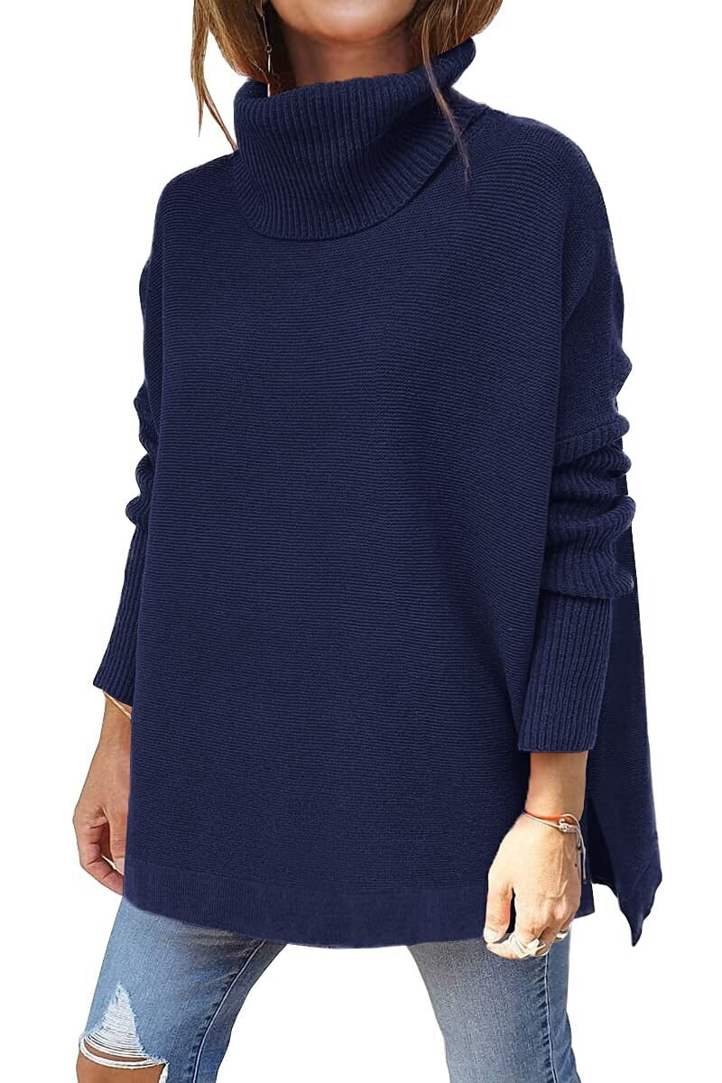Oversized Turtleneck Sweater for Women