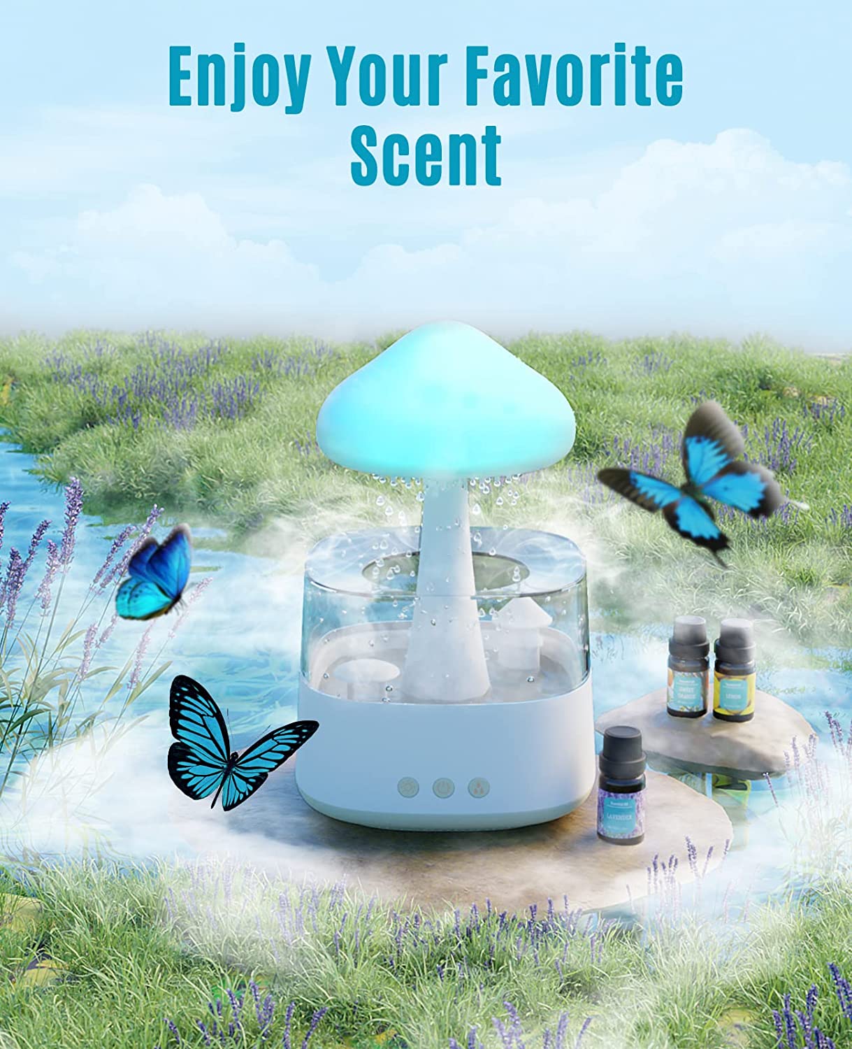 Rain Mushroom Humidifier™ - Improves the room atmosphere