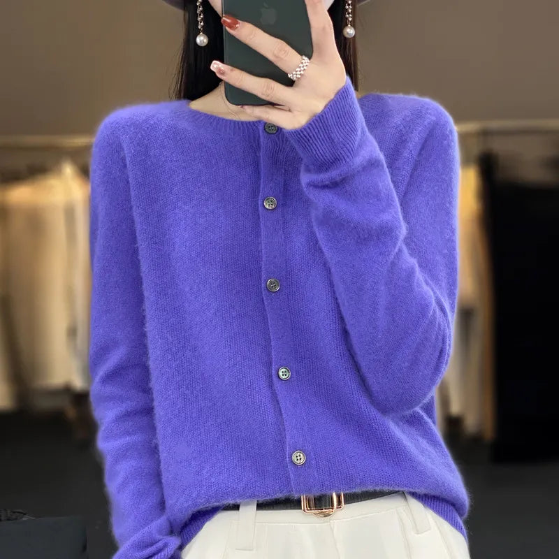 Women’s Cardigan with Front Button Closure