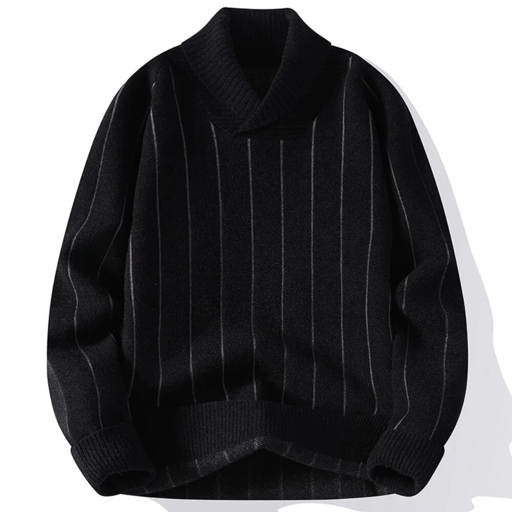 Benedicto - Men's jumper with vertical stripes