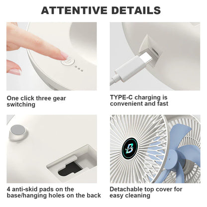 Household Dual-Purpose Kitchen Fan™, Space Saving Cooling