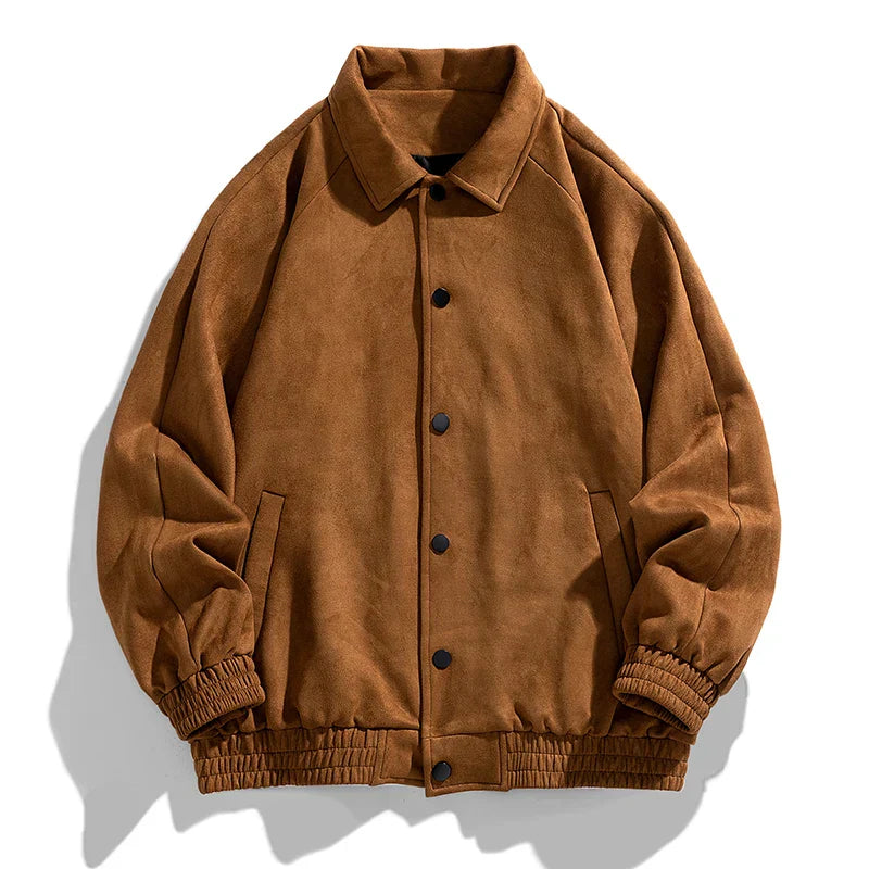 Marckus - Suede flight jacket en Waist