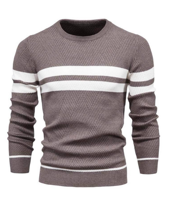 Gerard - Men's Accented Stripe Sweater