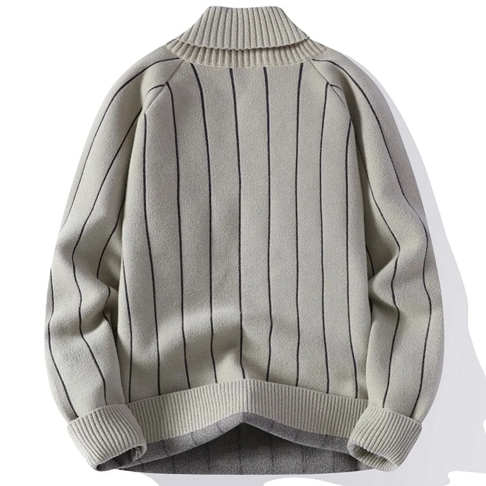 Benedicto - Men's jumper with vertical stripes