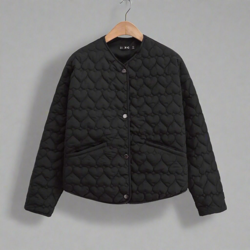 Women’s Stepped Jacket with Heart Detail