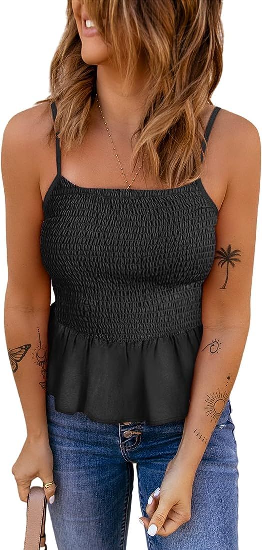 Smocked Strappy Top for Women