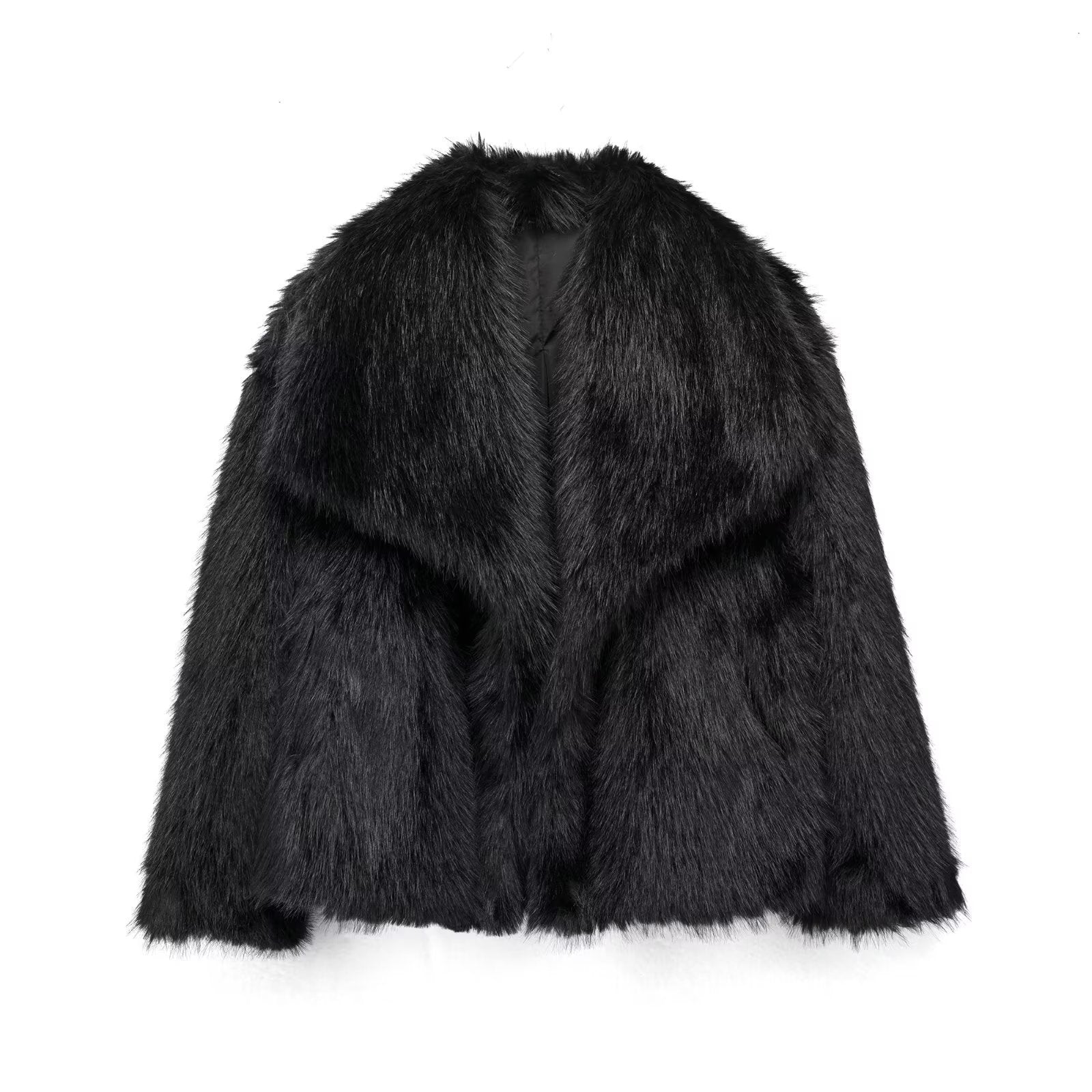 Women’s Jacket With Straight Cut And Open Front