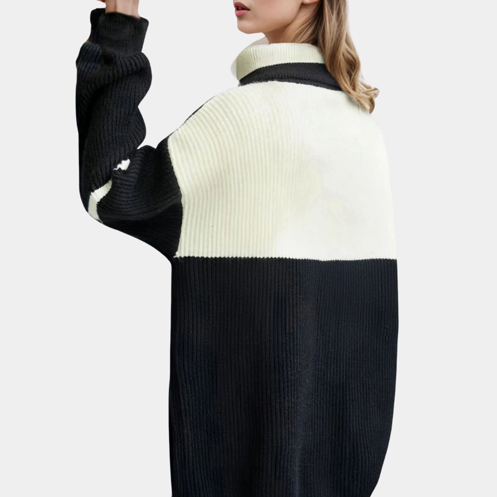 Aurore - Sweater with collar for women