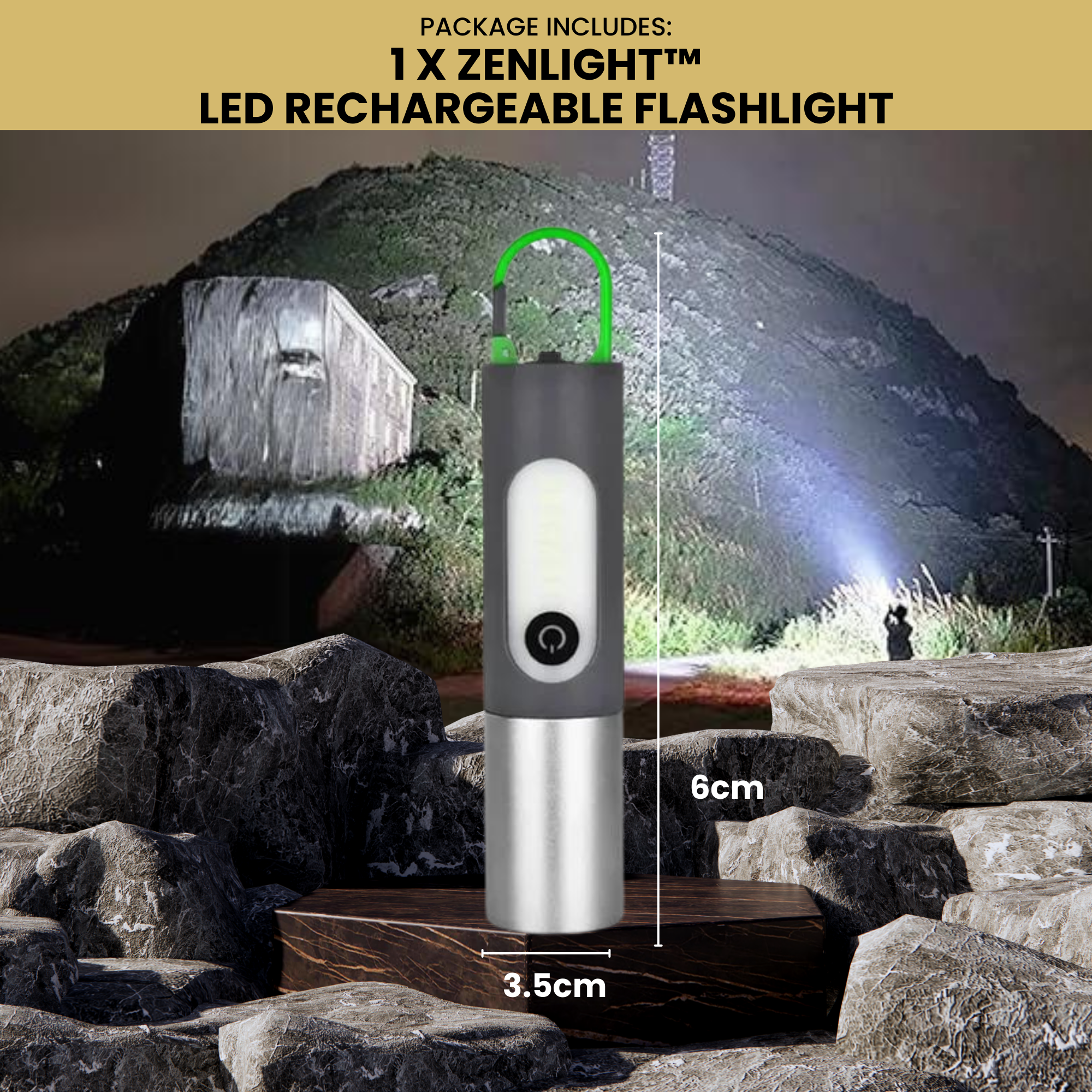 Zenlight™ - Rechargeable LED flashlight