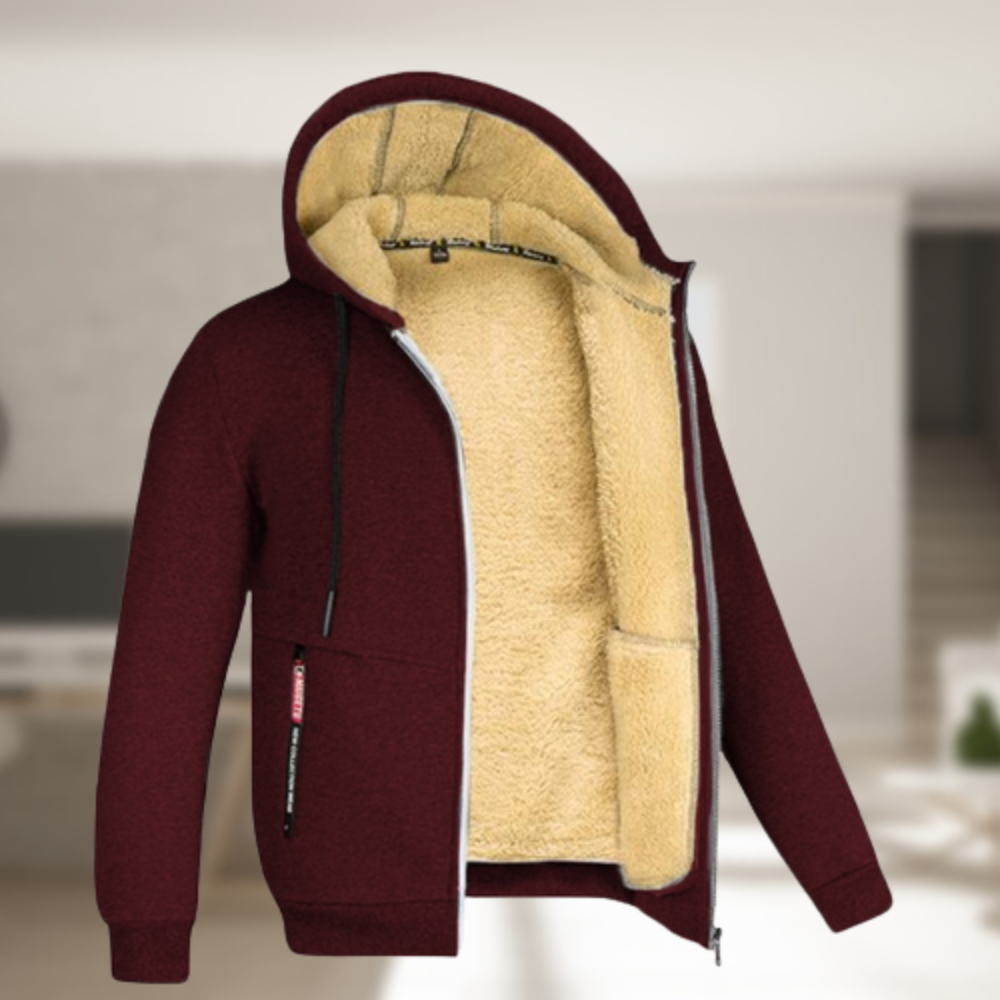 Fedérico - Men's casual winter jacket with hood