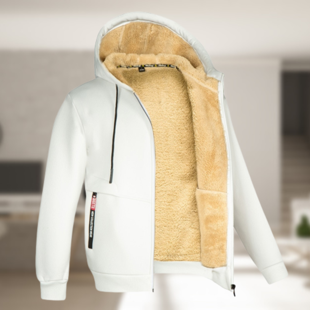 Fedérico - Men's casual winter jacket with hood