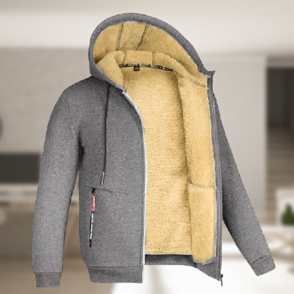 Fedérico - Men's casual winter jacket with hood