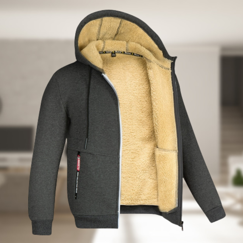 Fedérico - Men's casual winter jacket with hood