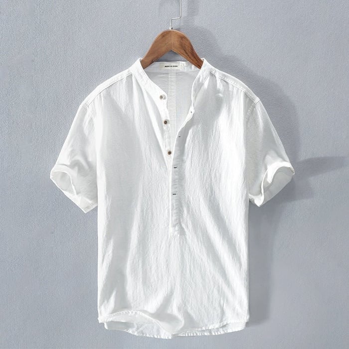 Morgan – Stylish and Comfortable Men's Linen Short Sleeve Shirt for Every Occasion