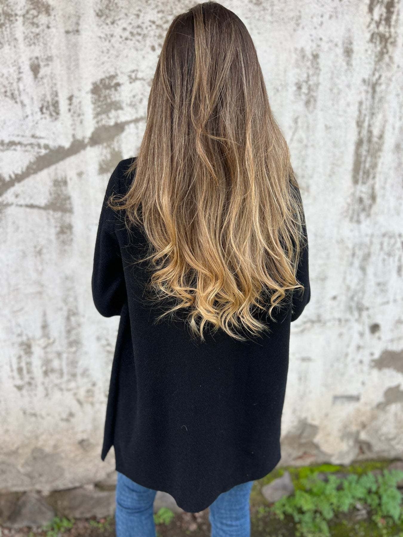 Women Coat With Lapel Collar And Buttons