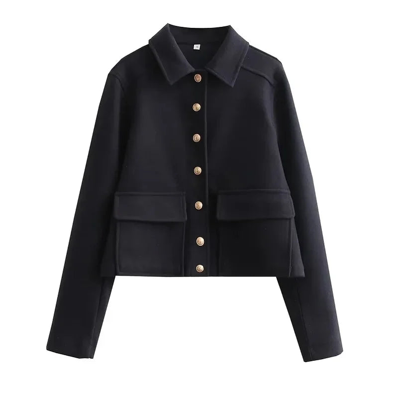Women’s Cropped Aviator Bomber Jacket