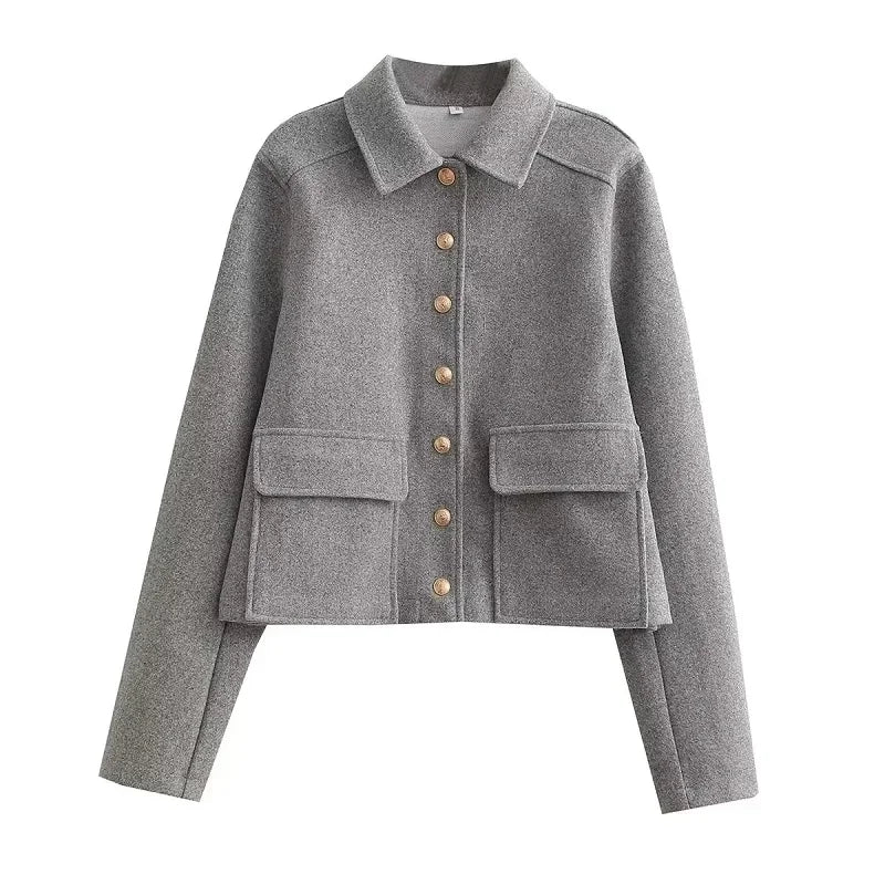Women’s Cropped Aviator Bomber Jacket