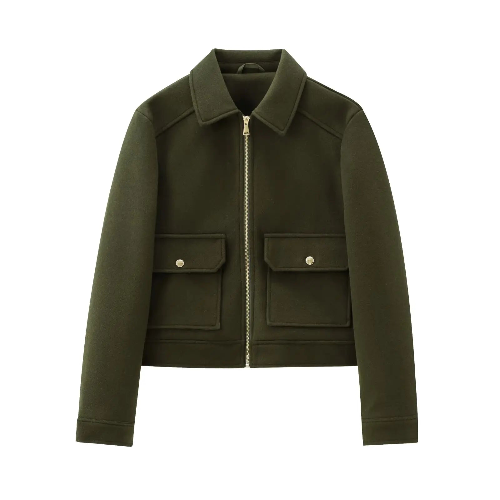 Women’s Short Lapel Bomber Jacket