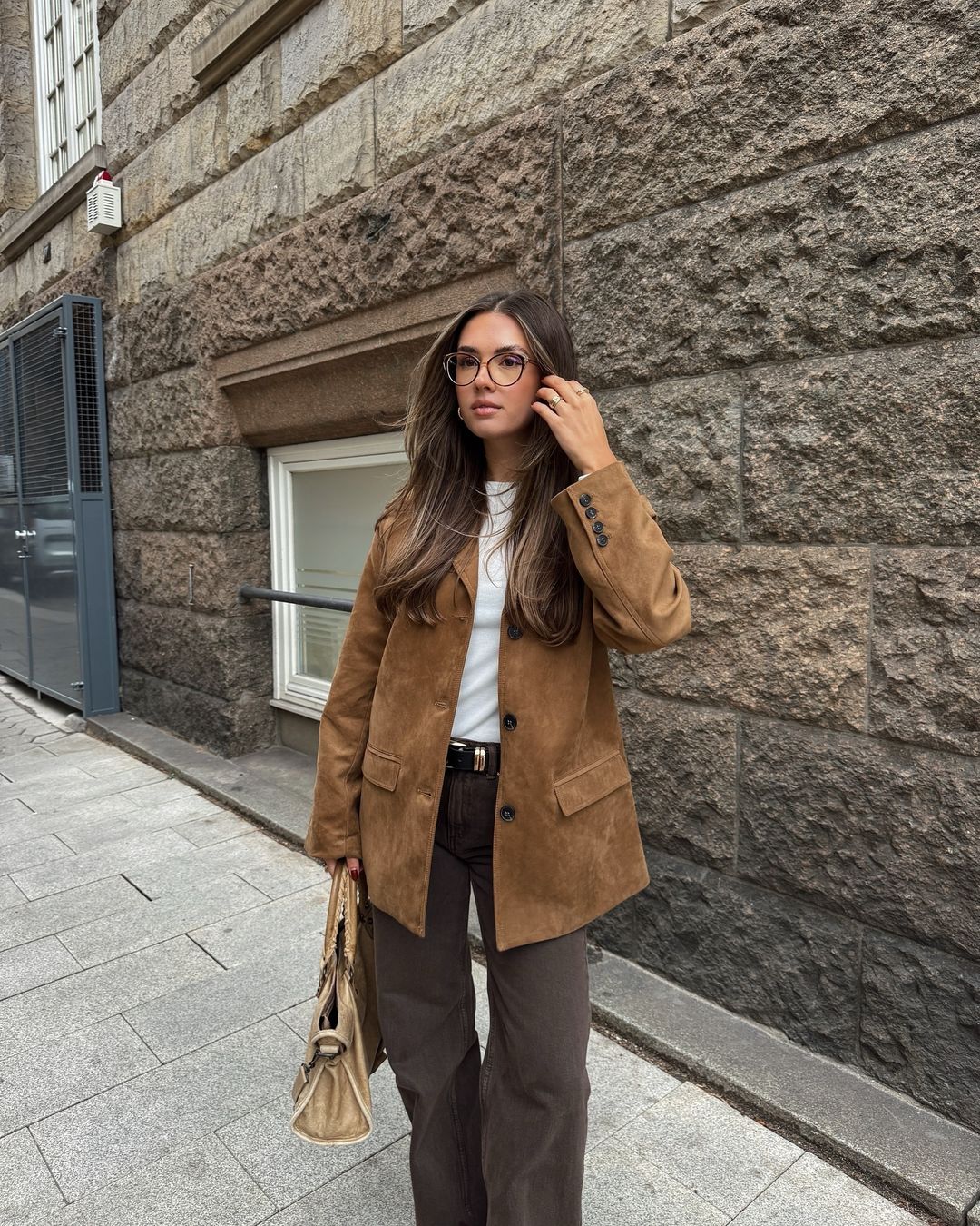 Women’s Jacket with Notch Lapels and Long Sleeves