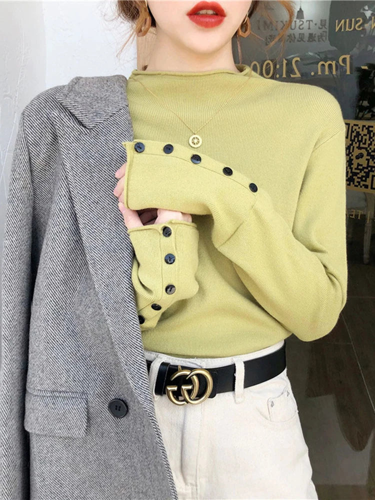 Women’s Knitted Turtleneck Sweater