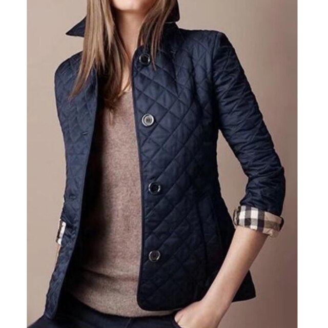 Women’s Quilted Button Closure Coat