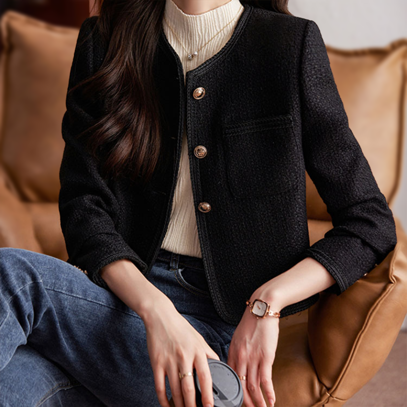 Women’s Classic Short Jacket With Shaped Waist