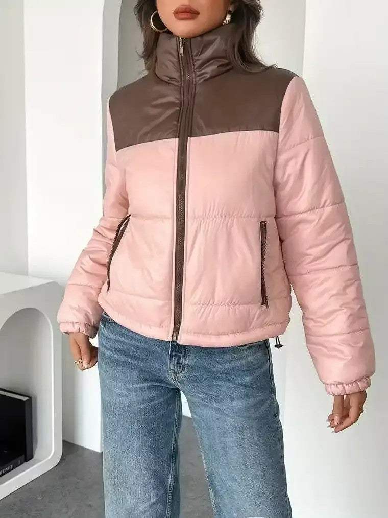 Women's Colourblock Puffer Jacket 0