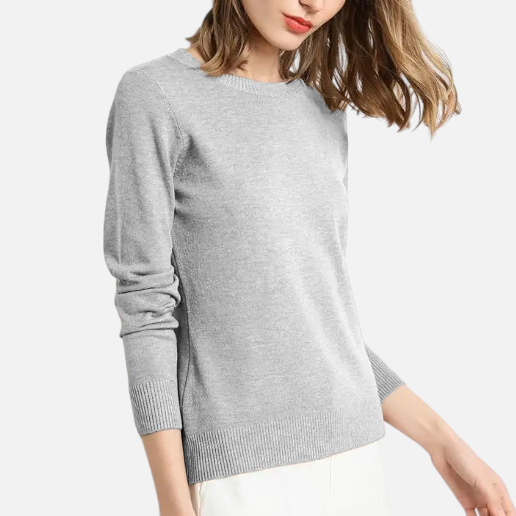 Dorevelle | Women’s Merino Wool Sweater – Timeless O-Neck Elegance 7