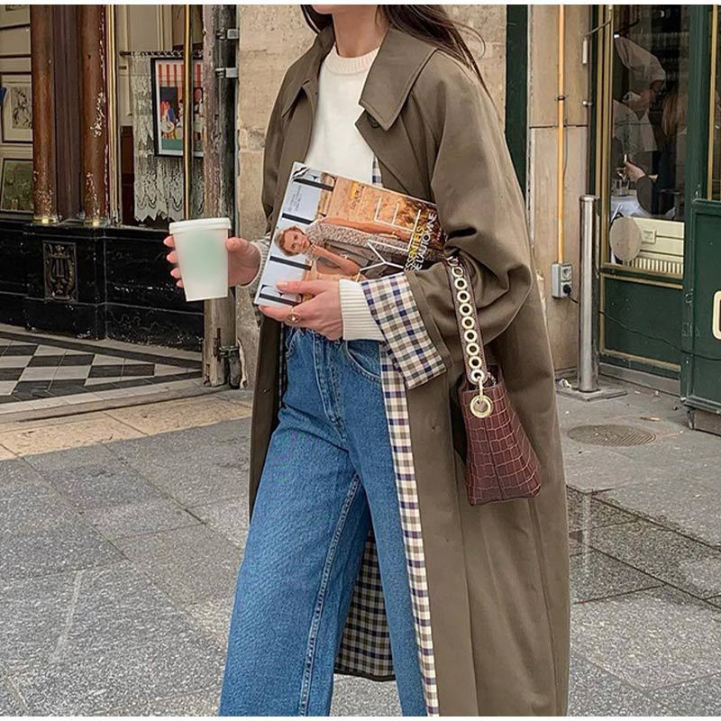 Women’s Full-Length Coat with Structured Fit