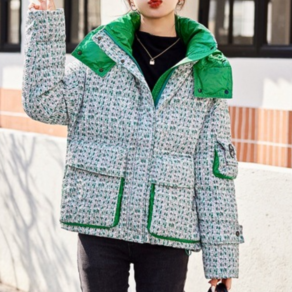 Women’s Jacket With Structured Finish