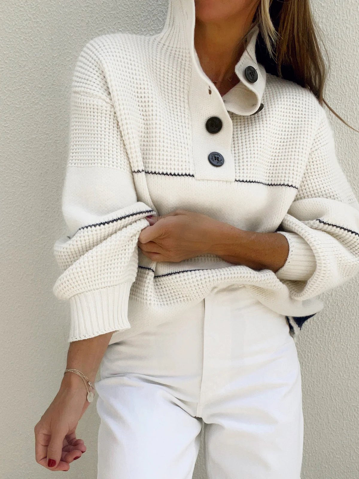 Women’s Knitted Button Up Sweater