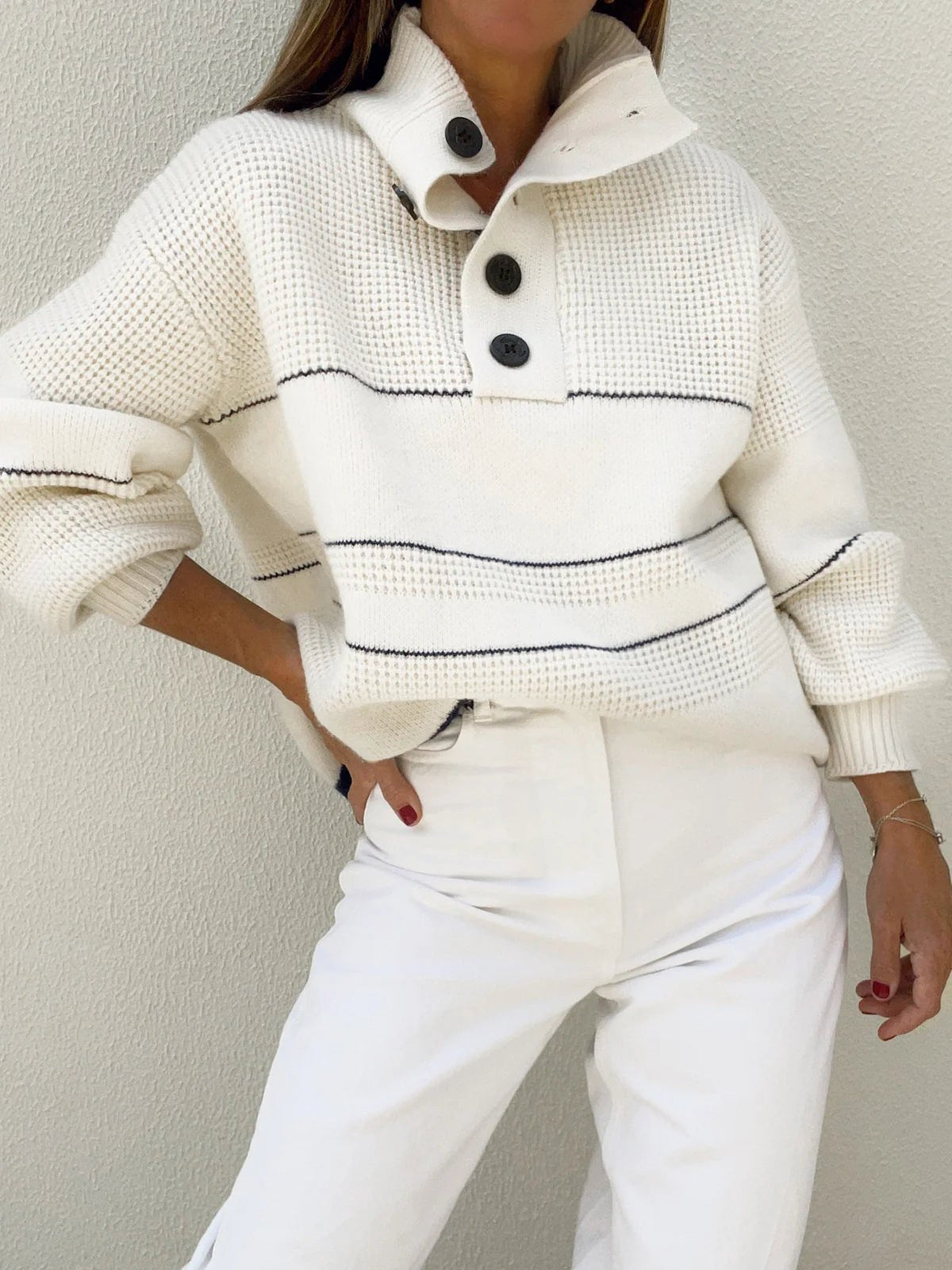 Women’s Knitted Button Up Sweater