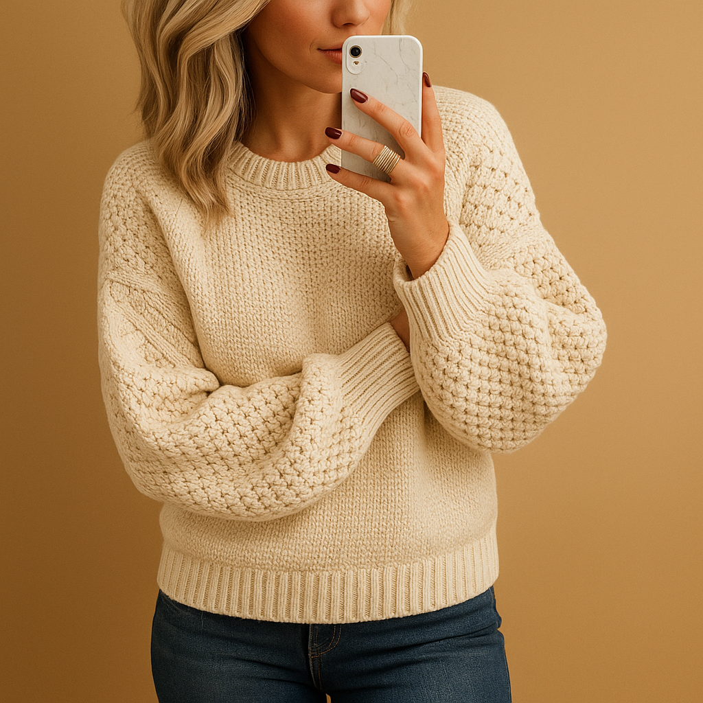 Women’s Warm Knitted Jumper – Elegant and Comfortable Fit 0