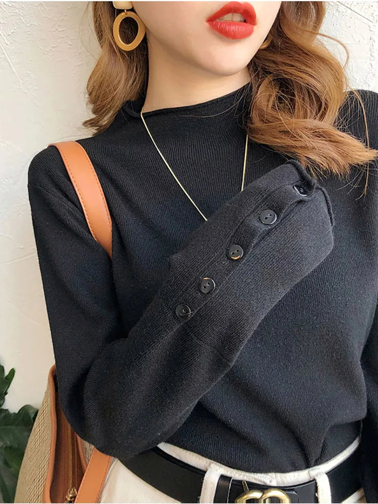 Women’s Knitted Turtleneck Sweater