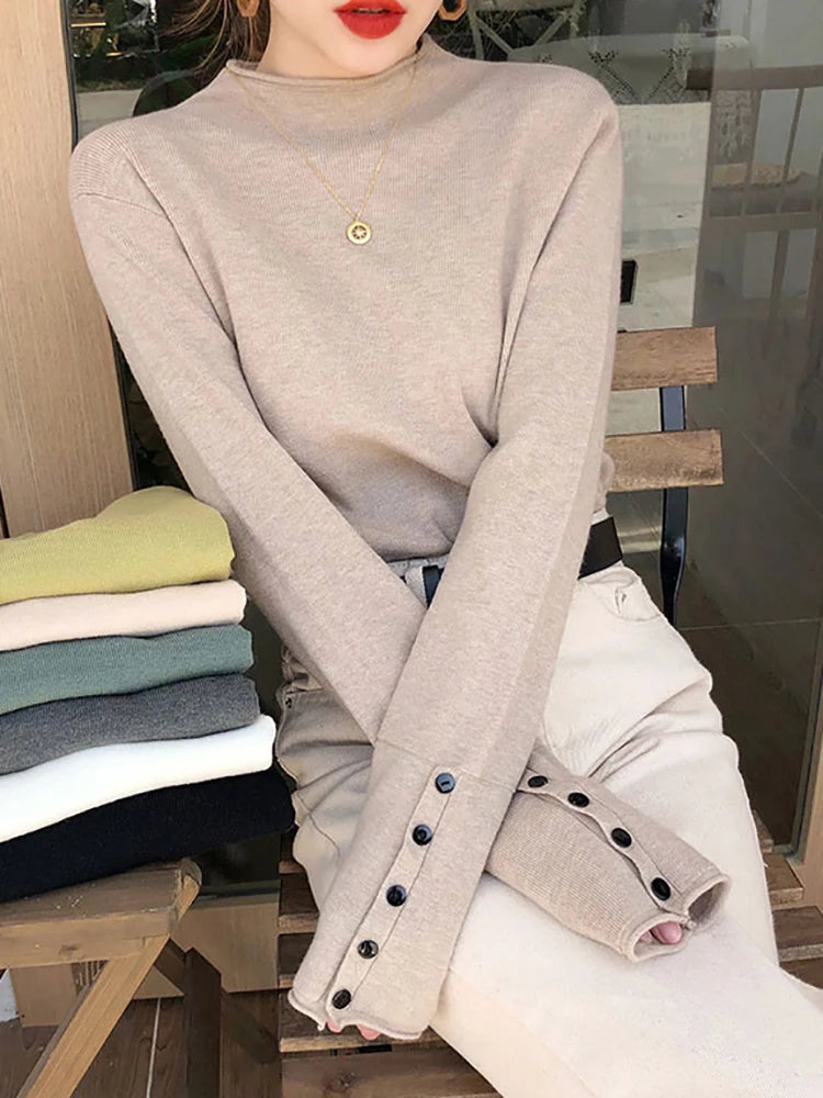 Women’s Knitted Turtleneck Sweater