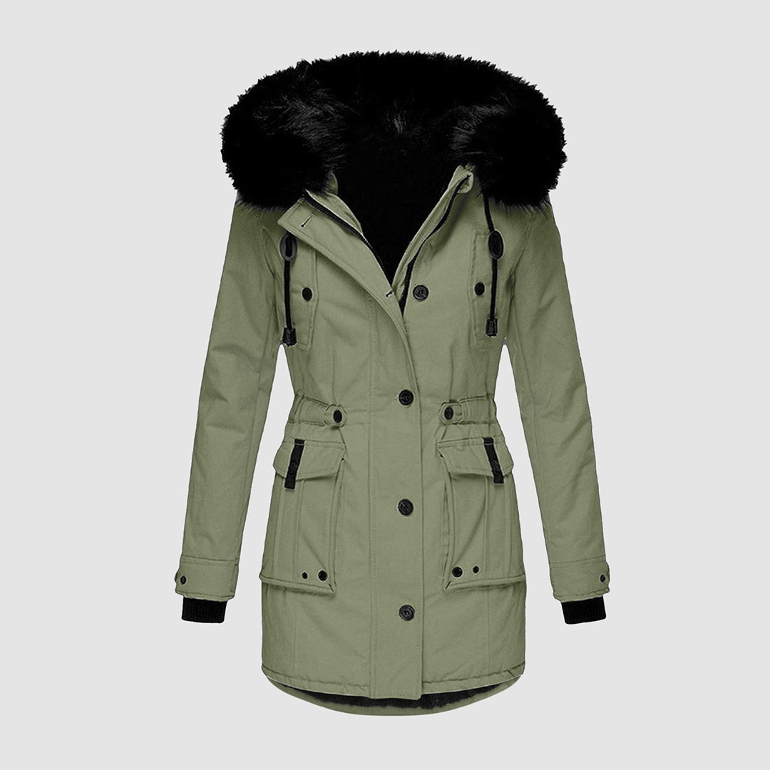 Women’s Long Coat with Refined Design