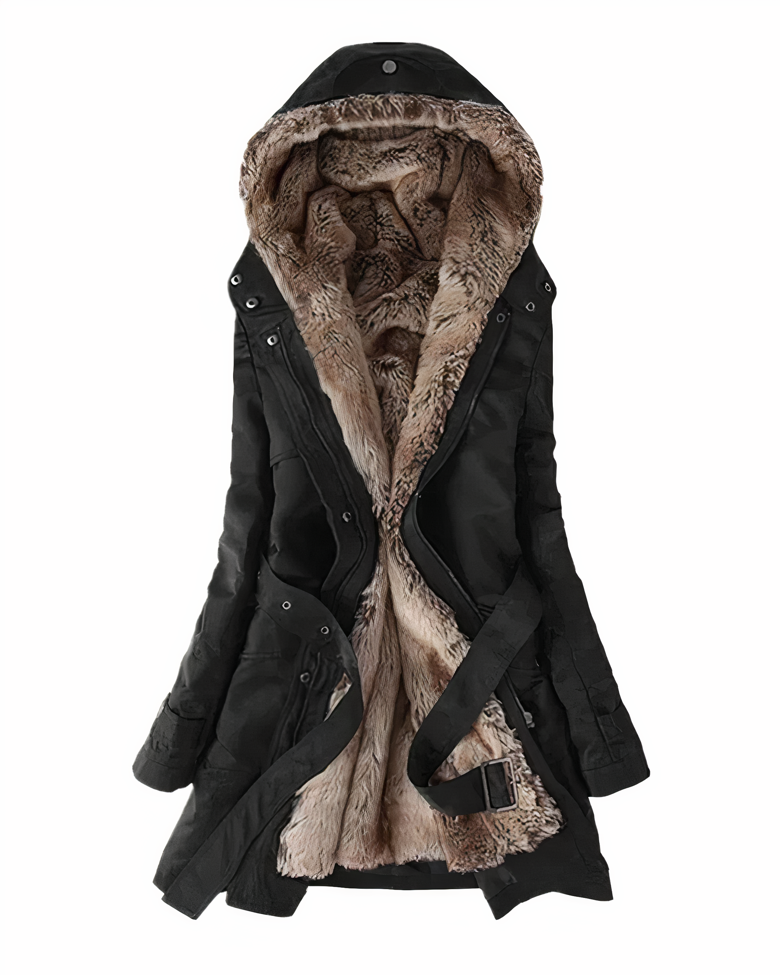 Women’s Long Parka Coat with Hood